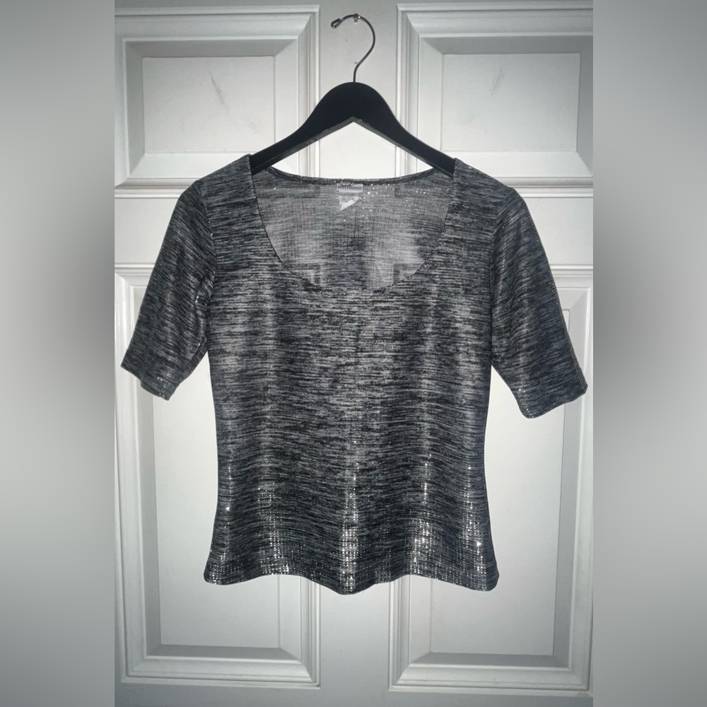 Y2k shiny short sleeve shirt